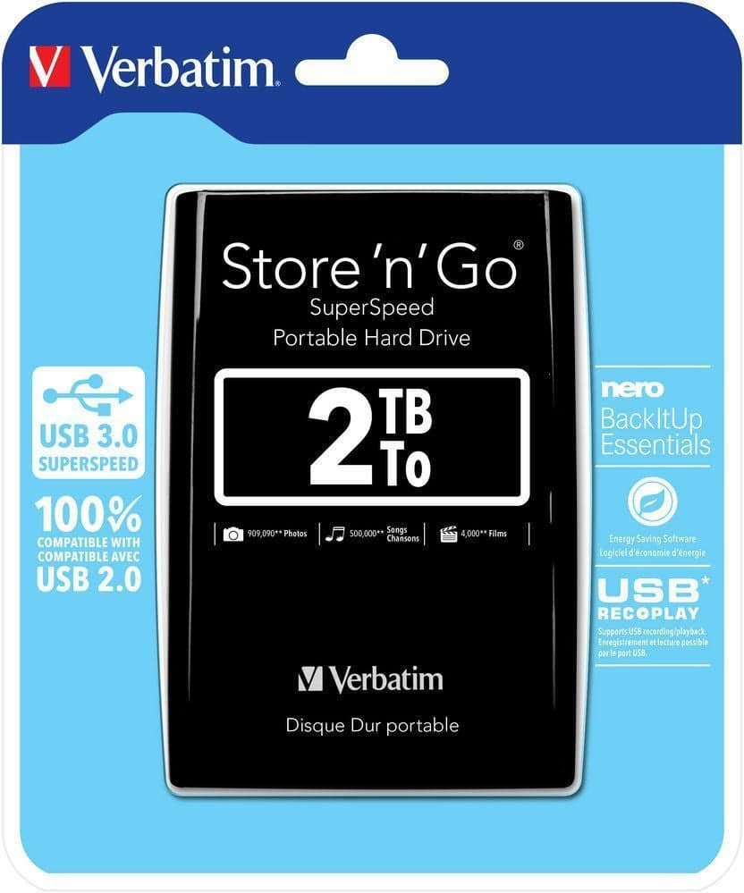 Hard Disk Esterno 2.5'' Store 'n' Go 2TB USB 3.0 Nero in  Scontolo.net - Potenza, commercioVirtuoso.it