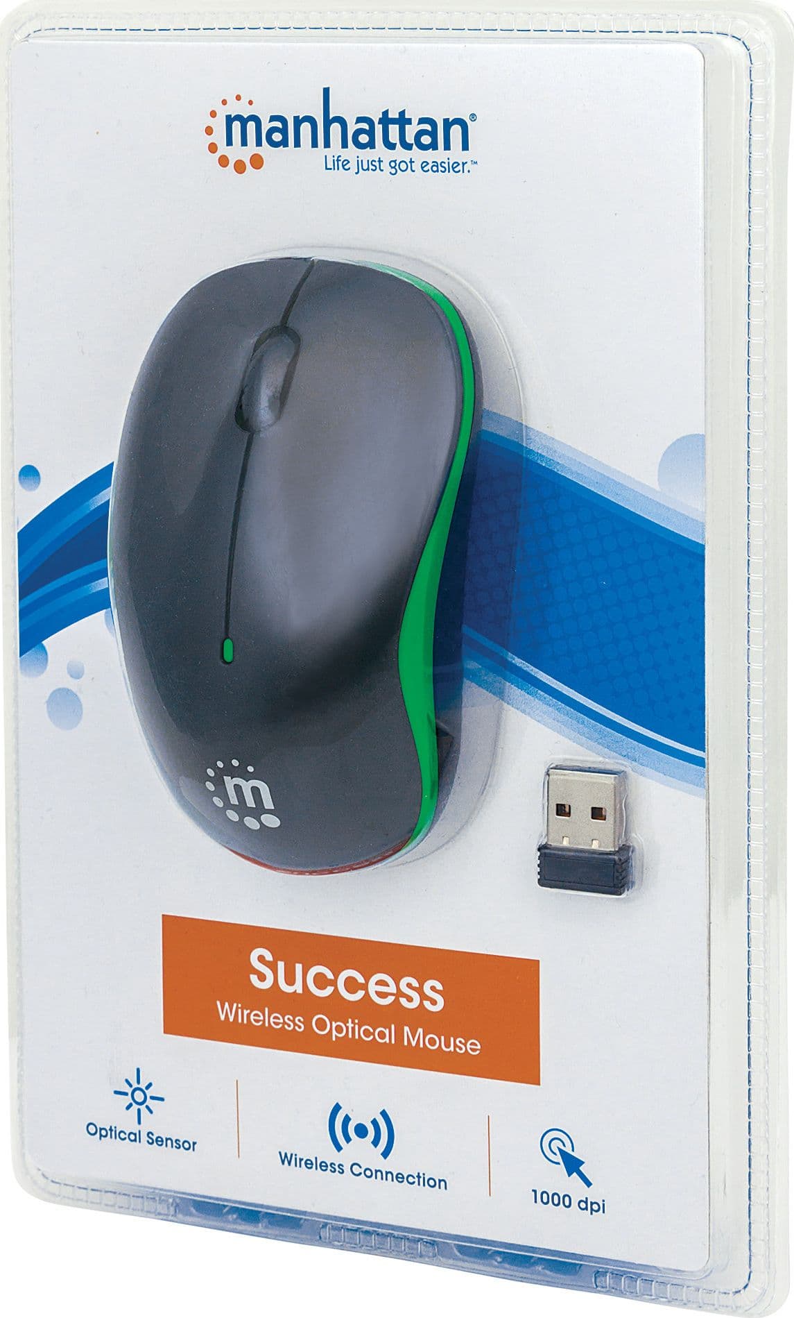 Mouse Ottico Wireless con Micro Ricevitore USB 1000dpi Nero/Verde in  Scontolo.net - Potenza, commercioVirtuoso.it