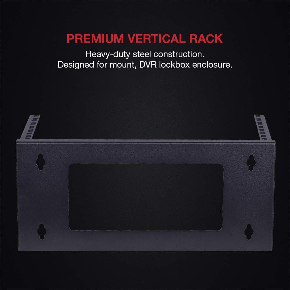Staffa di Montaggio da Muro Verticale 19'' Easyline 4U Nero in Staffe e supporti per mensole Scontolo.net - Potenza, commercioVirtuoso.it