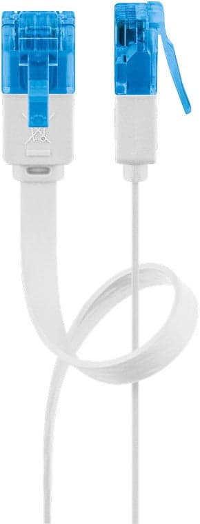 Cavo di Rete Patch Piatto in Rame Cat.6A UTP 10m Bianco in Cavi Ethernet Scontolo.net - Potenza, commercioVirtuoso.it