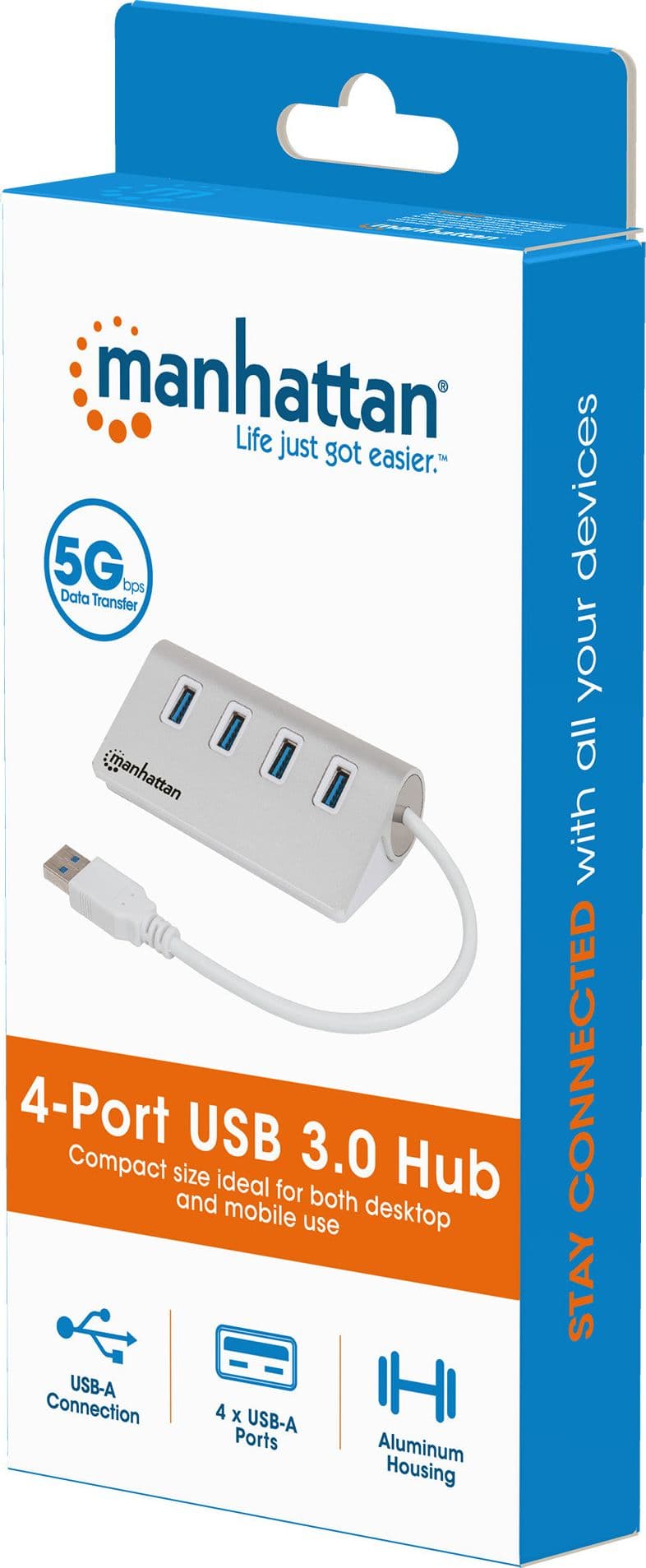 Hub USB3.0 4 porte Silver in  Scontolo.net - Potenza, commercioVirtuoso.it