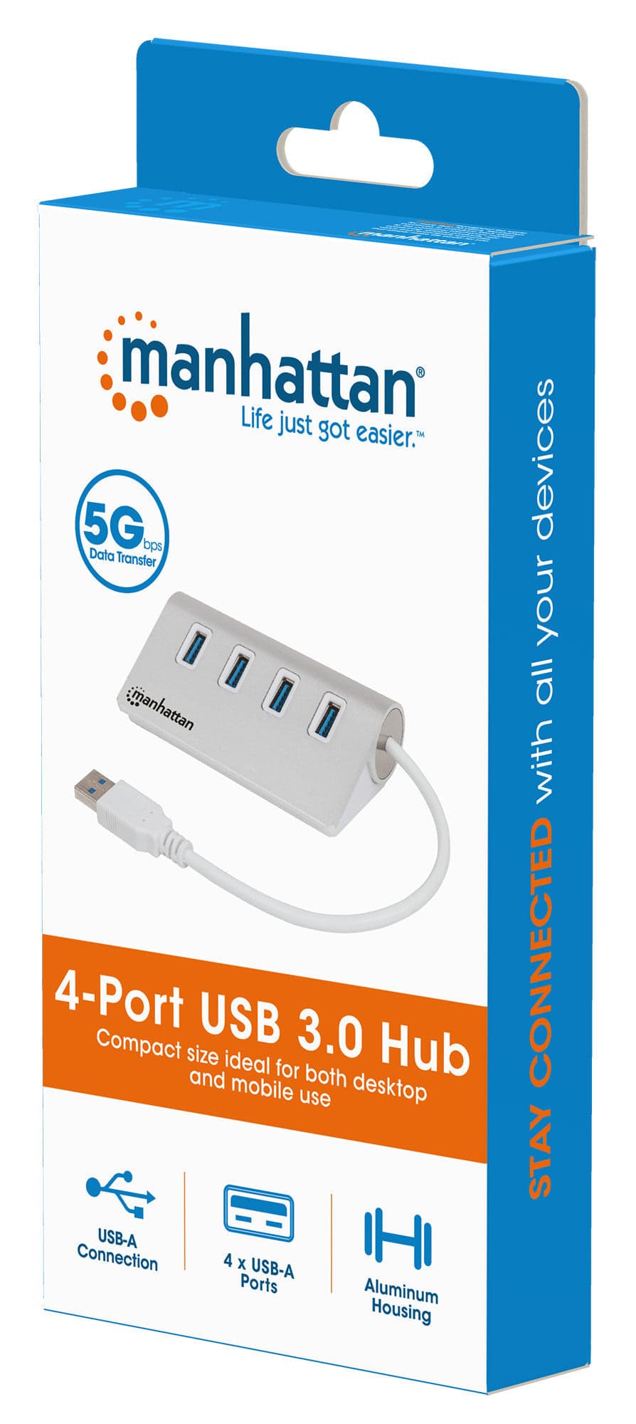 Hub USB3.0 4 porte Silver in  Scontolo.net - Potenza, commercioVirtuoso.it
