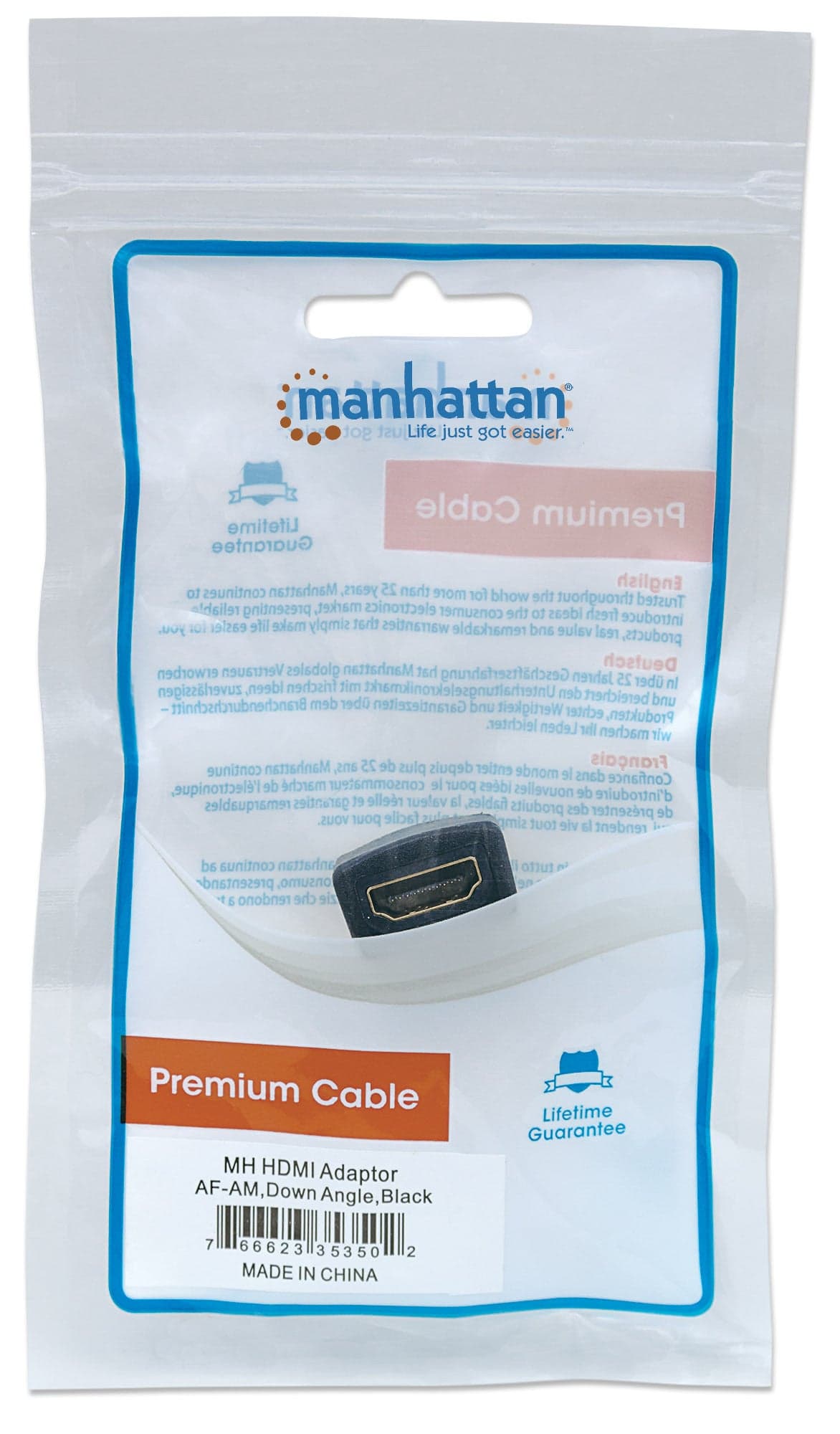 Adattatore HDMI Maschio/Femmina 90&deg verso il basso in Cavi HDMI Scontolo.net - Potenza, commercioVirtuoso.it