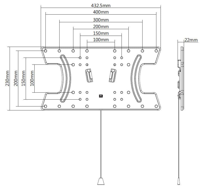 Staffa a Muro Slim per OLED TV 32-65'' Nero in Supporti da parete e da soffitto Scontolo.net - Potenza, commercioVirtuoso.it
