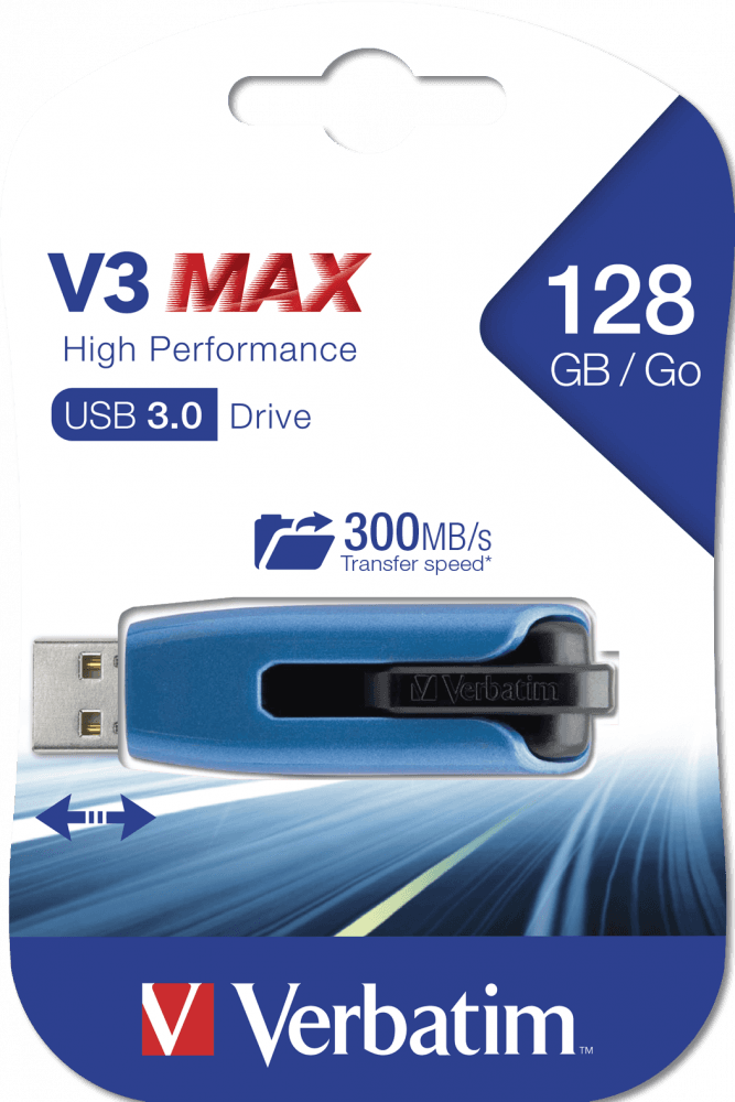 Memoria USB 3.0 Verbatim Retrattile 128GB Blu in  Scontolo.net - Potenza, commercioVirtuoso.it