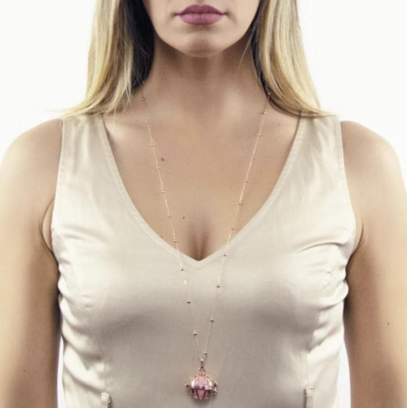 BOCCADAMO - Collana con batuffolo da profumare beige in Collane Alba Gioielli - Casoria, commercioVirtuoso.it