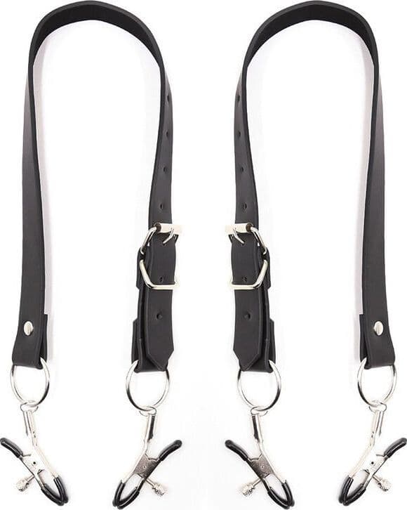 OHMAMA FETISH - PINZE PER CLITORIDE CON CINGHIE PER GAMBE in prodotto Desideria Shop - Latina, commercioVirtuoso.it