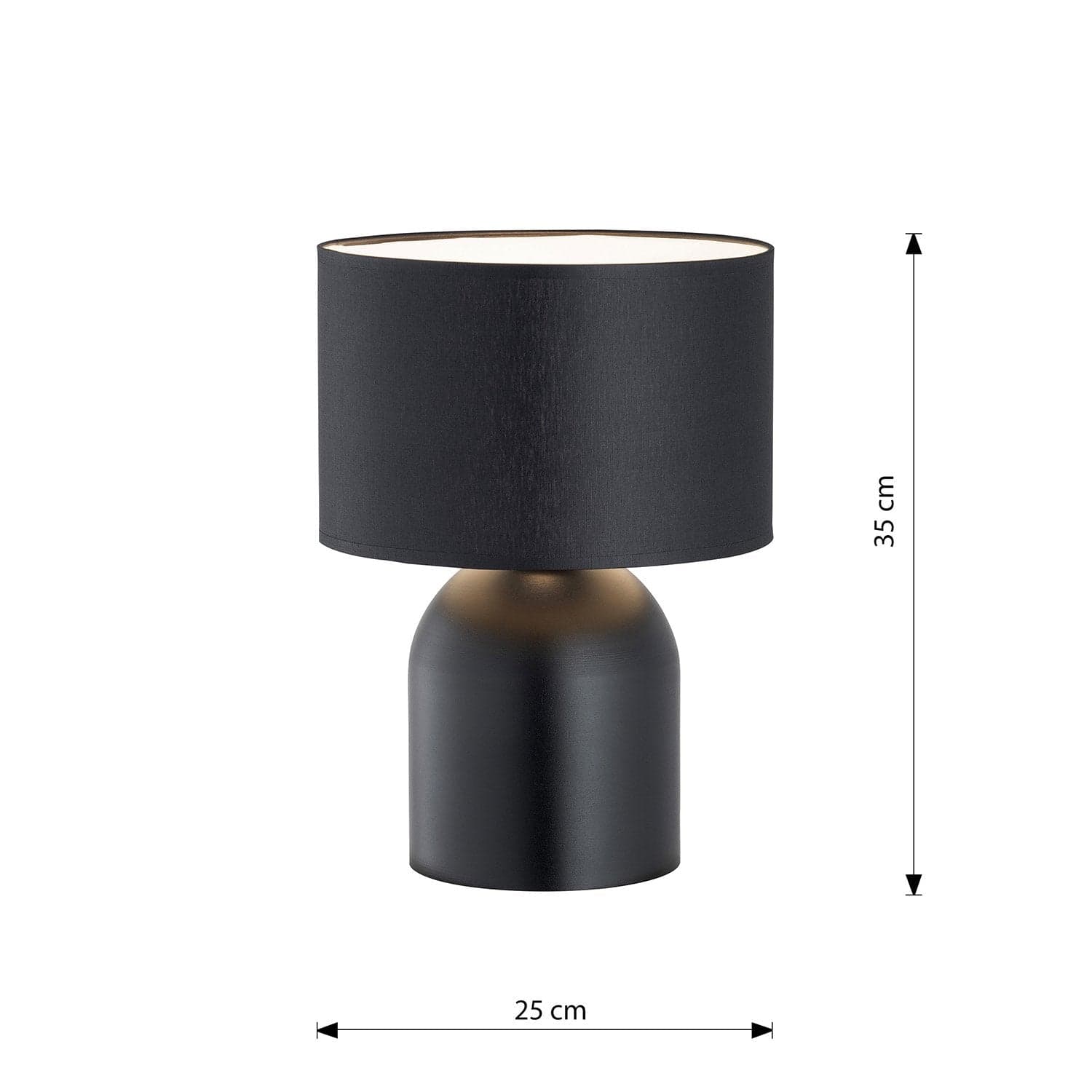 Lampada Da Tavolo Nordica Aspen 1 Luce In Acciaio Nero in Lampade da tavolo e abat-jour LuceArt - Montecorvino Pugliano, commercioVirtuoso.it