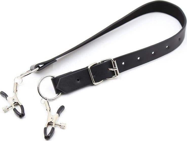 OHMAMA FETISH - PINZE PER CLITORIDE CON CINGHIE PER GAMBE in prodotto Desideria Shop - Latina, commercioVirtuoso.it