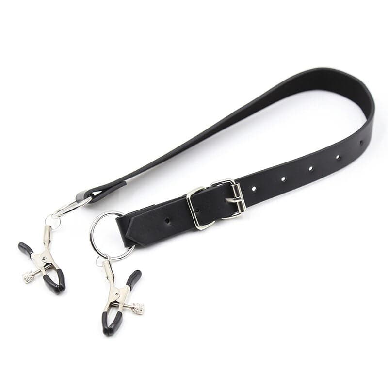 OHMAMA FETISH - PINZE PER CLITORIDE CON CINGHIE PER GAMBE in prodotto Desideria Shop - Latina, commercioVirtuoso.it