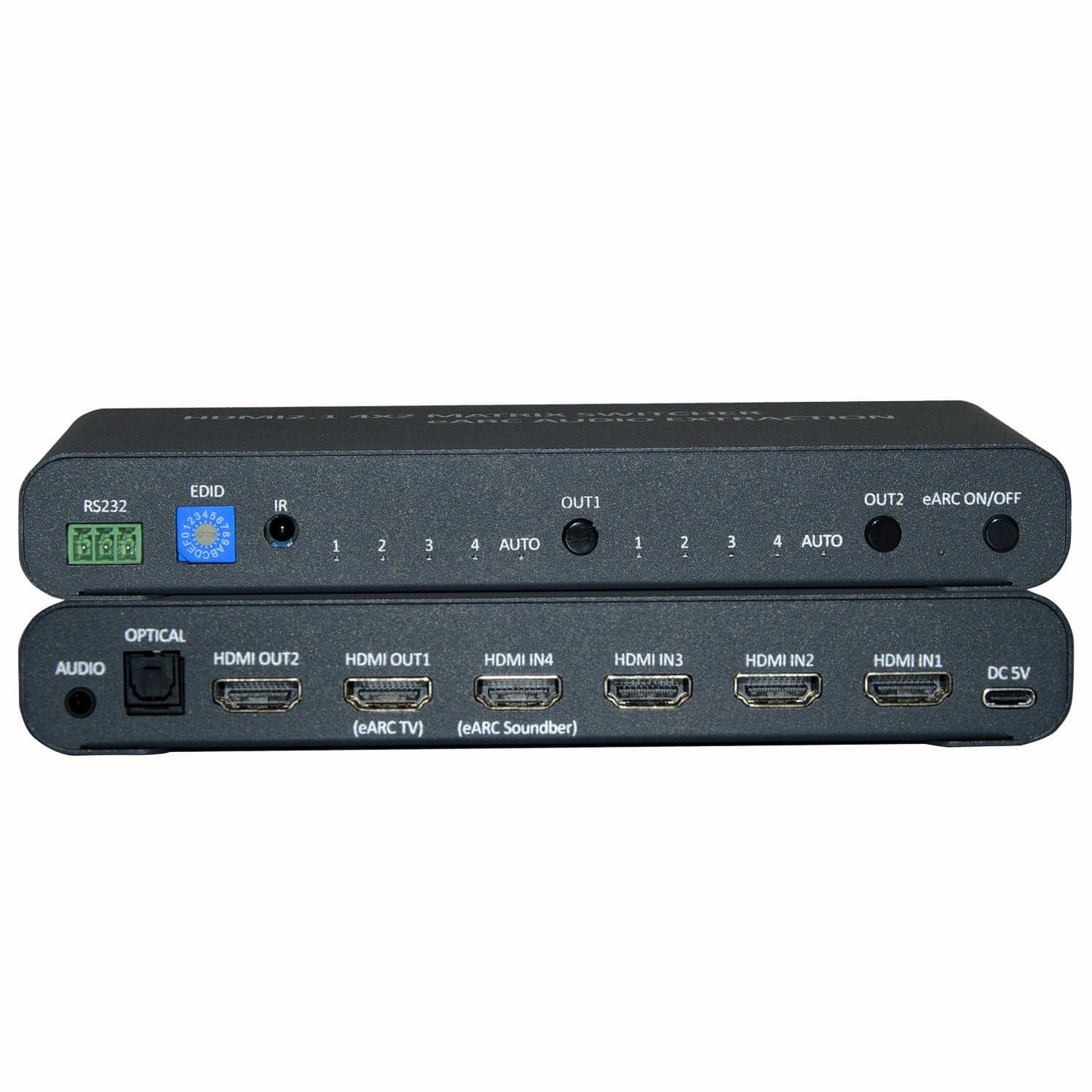 Switch Matrix HDMI 4x2 8K con Estrattore Audio Esterno in Selettori audio-video Scontolo.net - Potenza, commercioVirtuoso.it