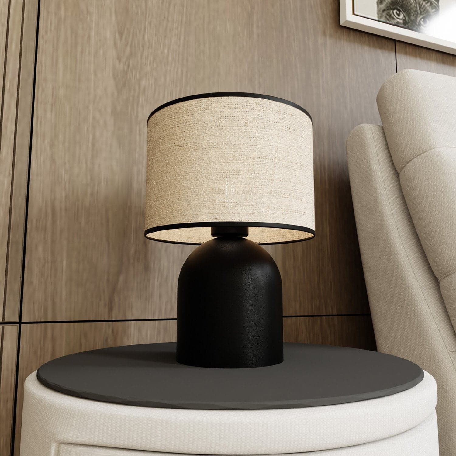 Lampada Da Tavolo Nordica Aspen 1 Luce In Acciaio E Rattan in Lampade da tavolo e abat-jour LuceArt - Montecorvino Pugliano, commercioVirtuoso.it