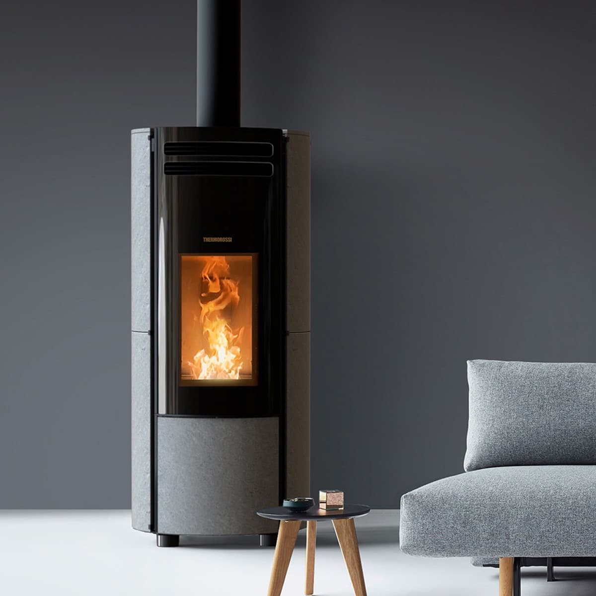 Thermorossi Stufa a Pellet Popstar Stone 10.2kW in Sigillanti per caminetto e forno Masterbrico - Longobardi, commercioVirtuoso.it