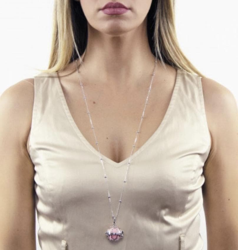 BOCCADAMO - Collana con batuffolo da profumare azzurro in Collane Alba Gioielli - Casoria, commercioVirtuoso.it