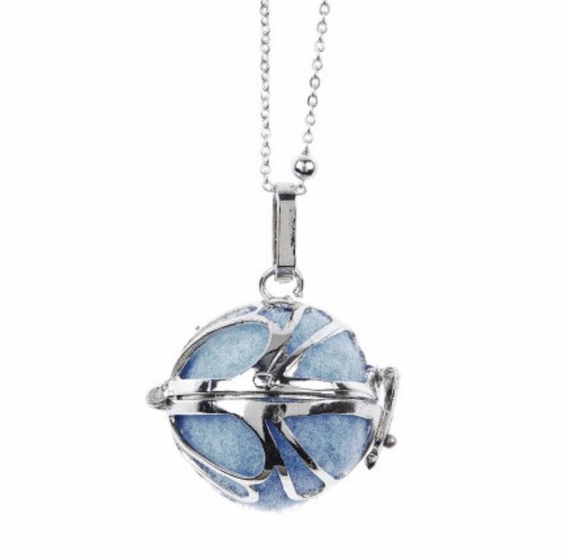 BOCCADAMO - Collana con batuffolo da profumare azzurro in Collane Alba Gioielli - Casoria, commercioVirtuoso.it