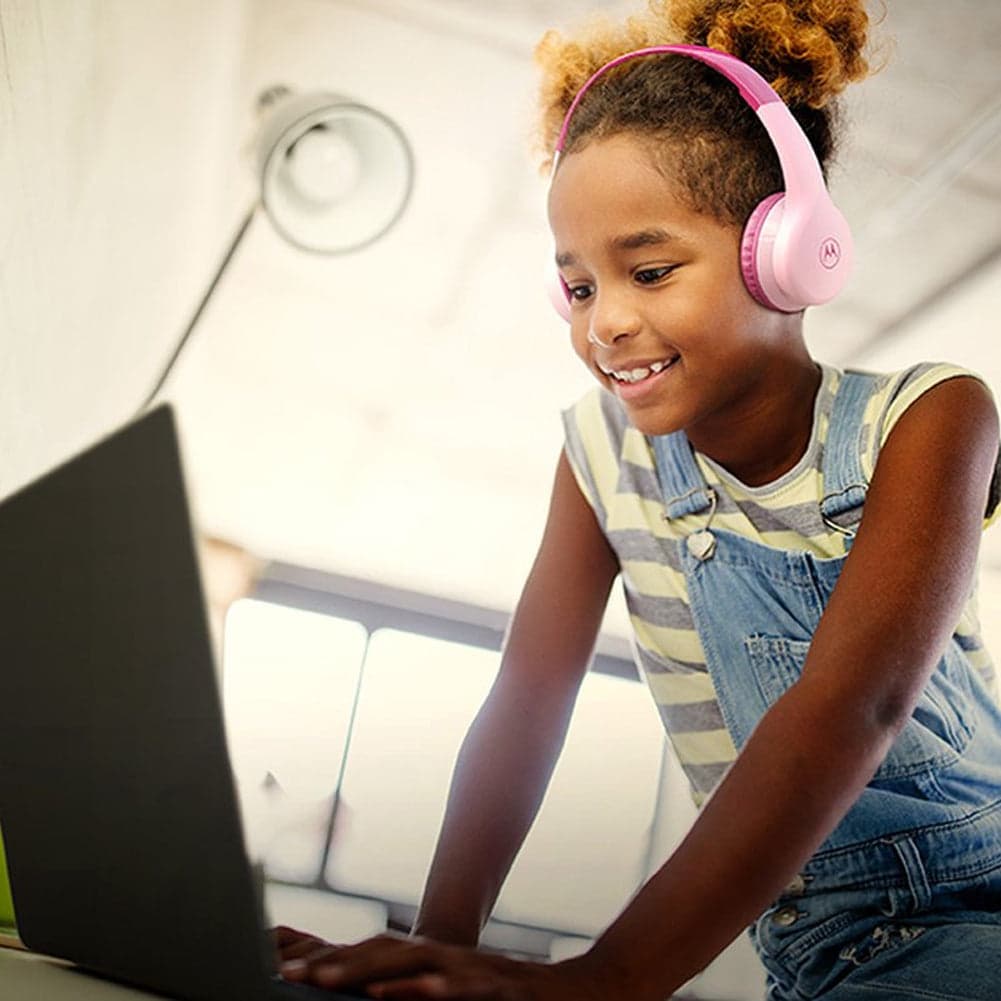 Cuffie Bluetooth Motorola JR300 Bambini Rosa con Limitazione Audio e Microfono in Cuffie Over-Ear Danyx - Casoria, commercioVirtuoso.it