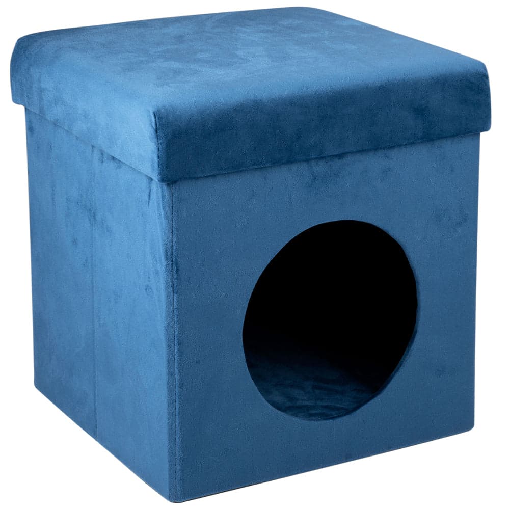 Cuccia Casetta per Gatti Pieghevole Morbida in Poliestere 34x36cm Blu in  Danyx - Casoria, commercioVirtuoso.it