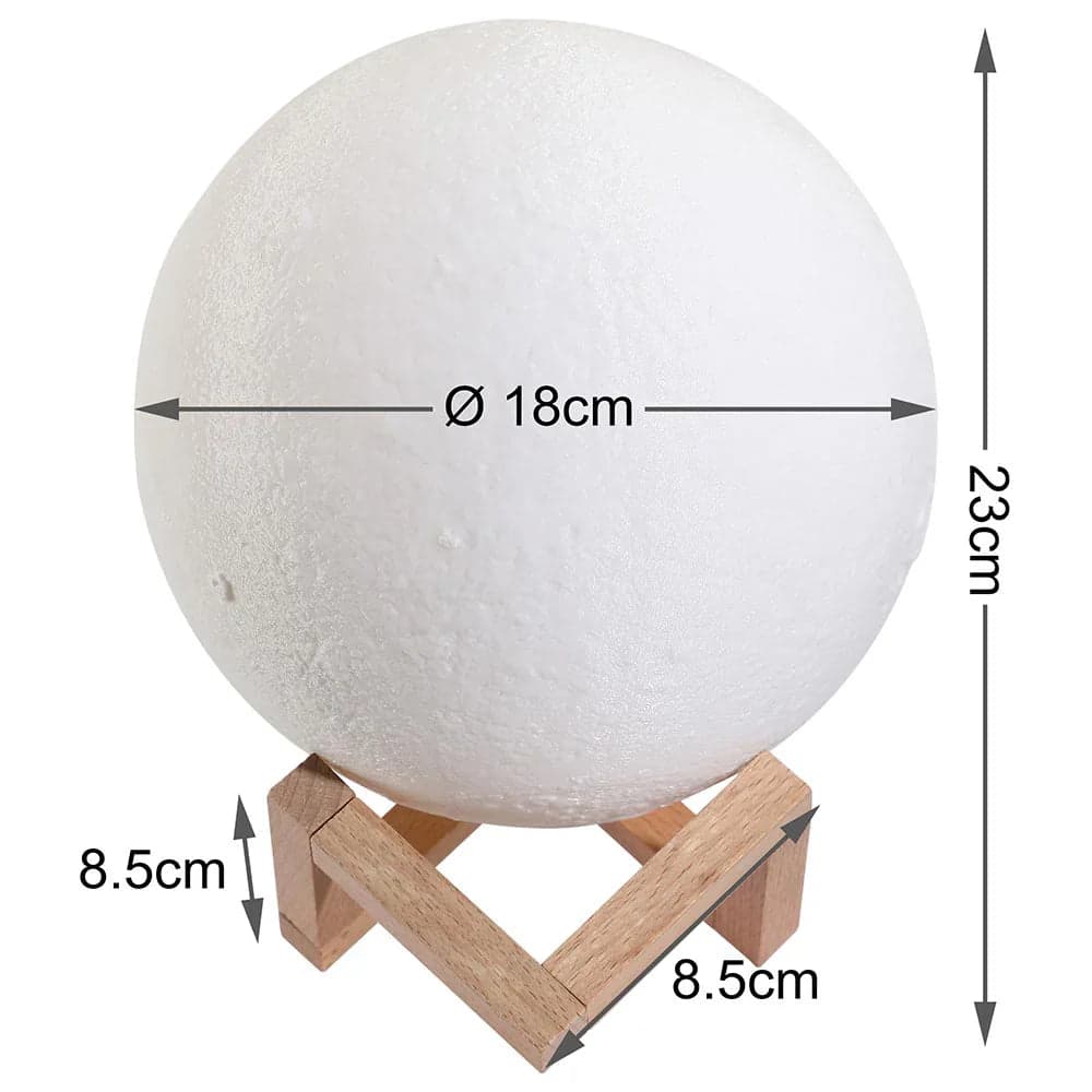 Lampada da Tavolo Sfera 18cm Luce LED RGB Touch e Batteria Ricaricabile USB in Lampade da lavoro Danyx - Casoria, commercioVirtuoso.it