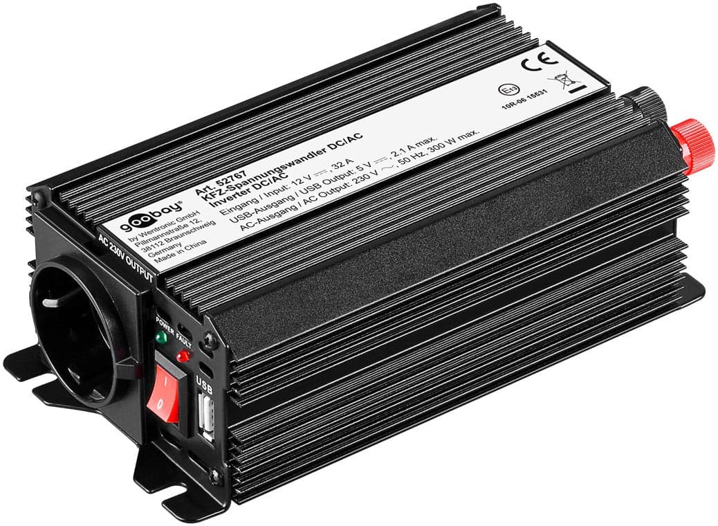 Alimentatore da Auto DC/AC 300W da 12V a 230V con porta USB in Caricabatterie da auto Scontolo.net - Potenza, commercioVirtuoso.it