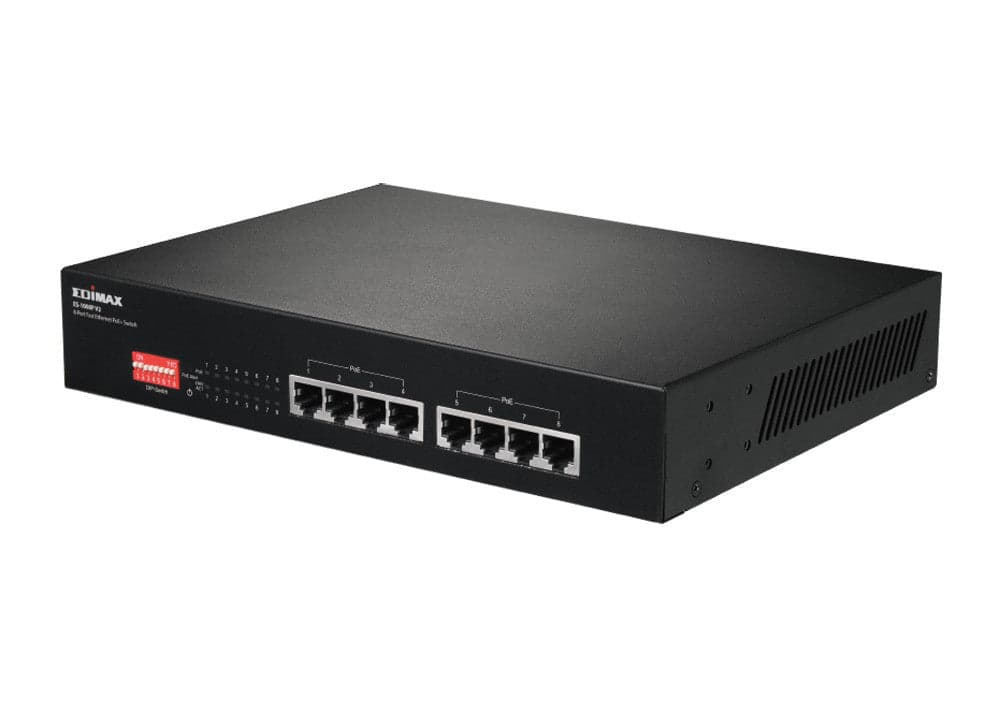 Switch Fast Ethernet 8 Porte a Lungo Raggio con 8 porte PoE+ e DIP Switch, ES-1008P V2 in  Scontolo.net - Potenza, commercioVirtuoso.it
