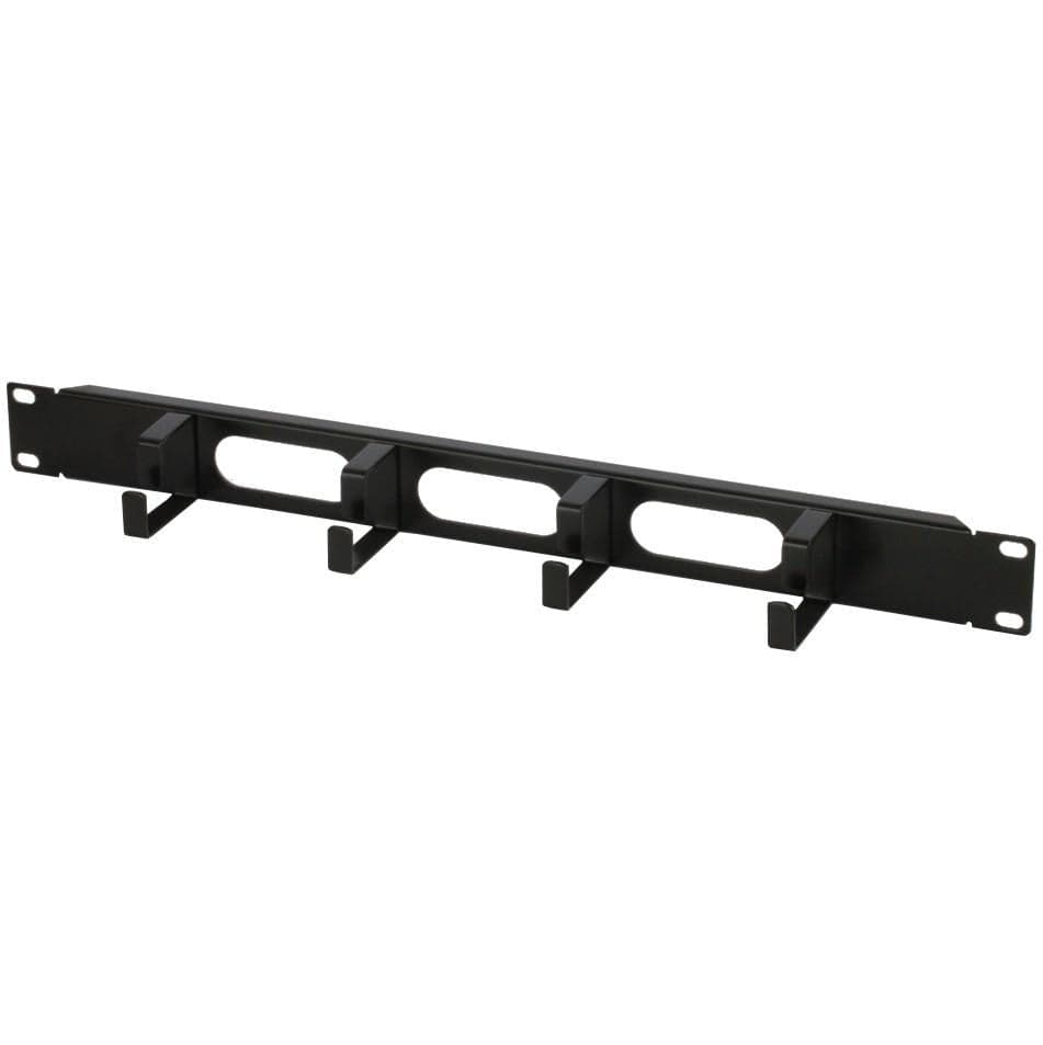Pannello Passacavi 4 Anelli Corti in Metallo 3 Fori 1U Nero in Tubi Scontolo.net - Potenza, commercioVirtuoso.it