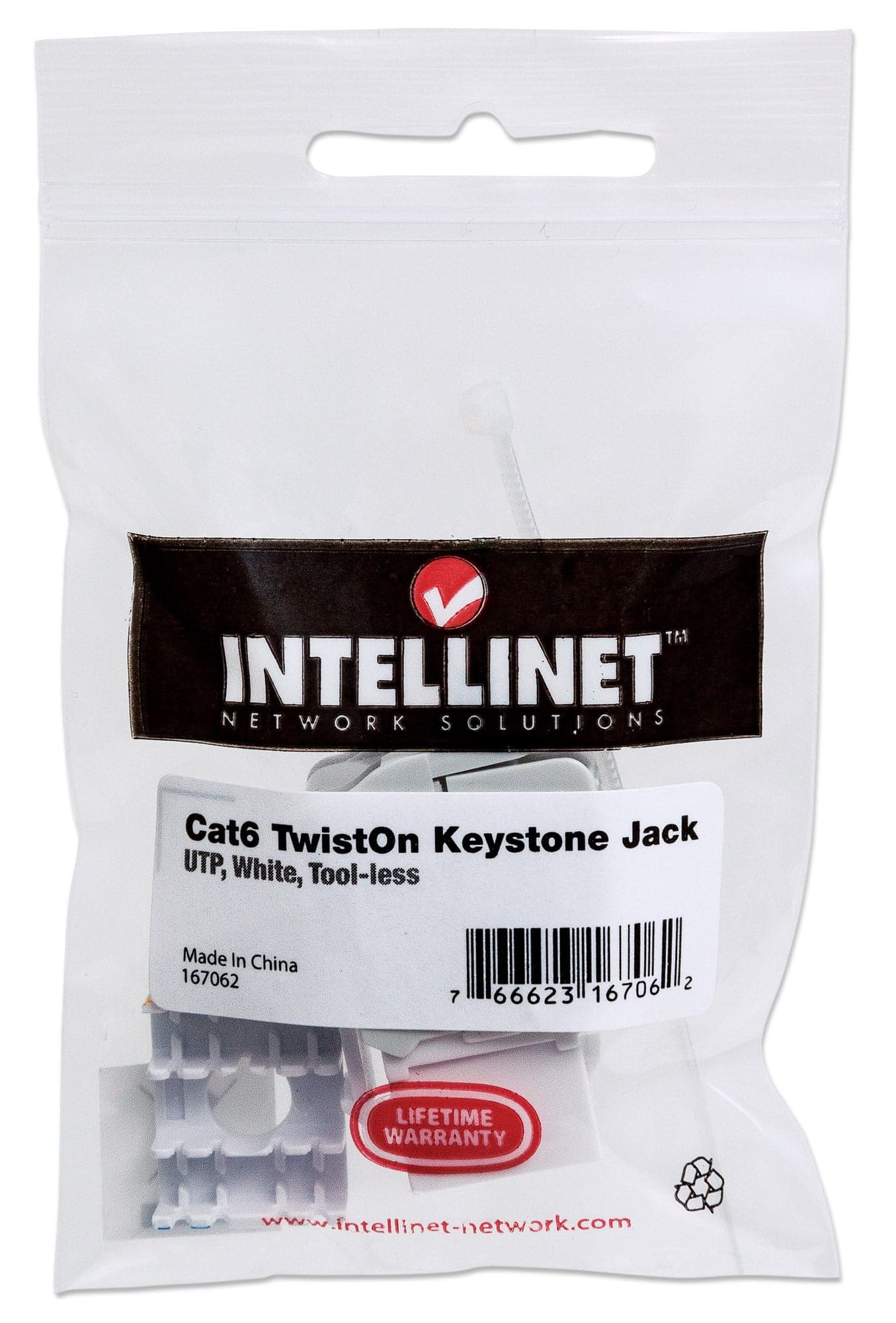 Frutto Keystone RJ45 UTP Cat6 Bianco in Cavi Ethernet Scontolo.net - Potenza, commercioVirtuoso.it