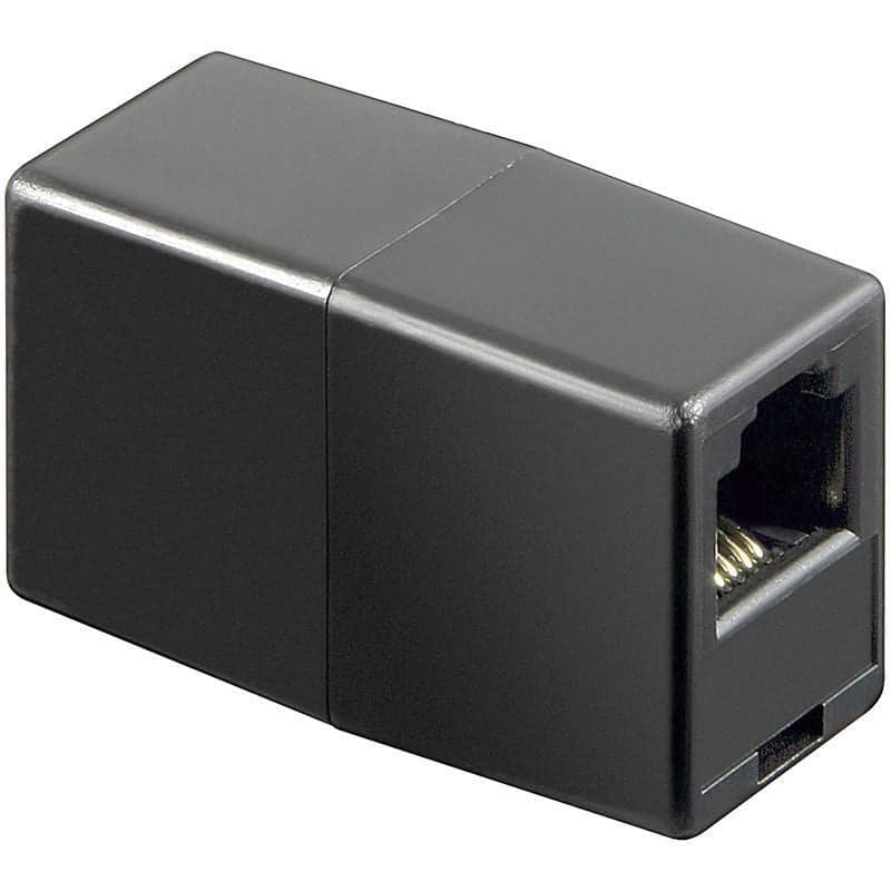 Accoppiatore telefonico RJ11 6 poli 4 contatti Pin to Pin F/F Nero in Cavi Scontolo.net - Potenza, commercioVirtuoso.it