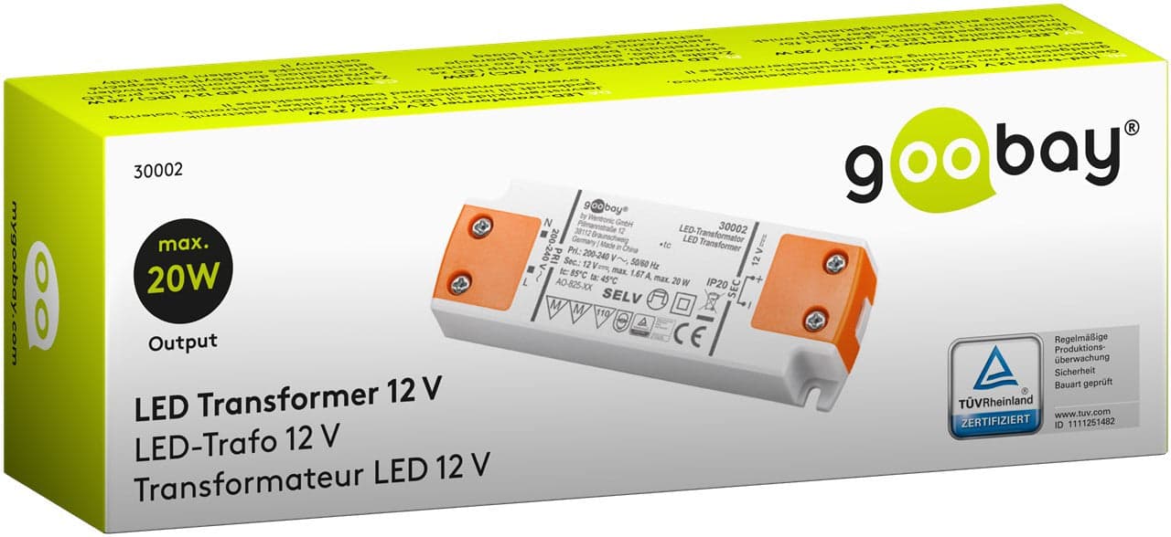 Alimentatore Led da 20W per Led (0.5W-20W) in Trasformatori a bassa intensità Scontolo.net - Potenza, commercioVirtuoso.it