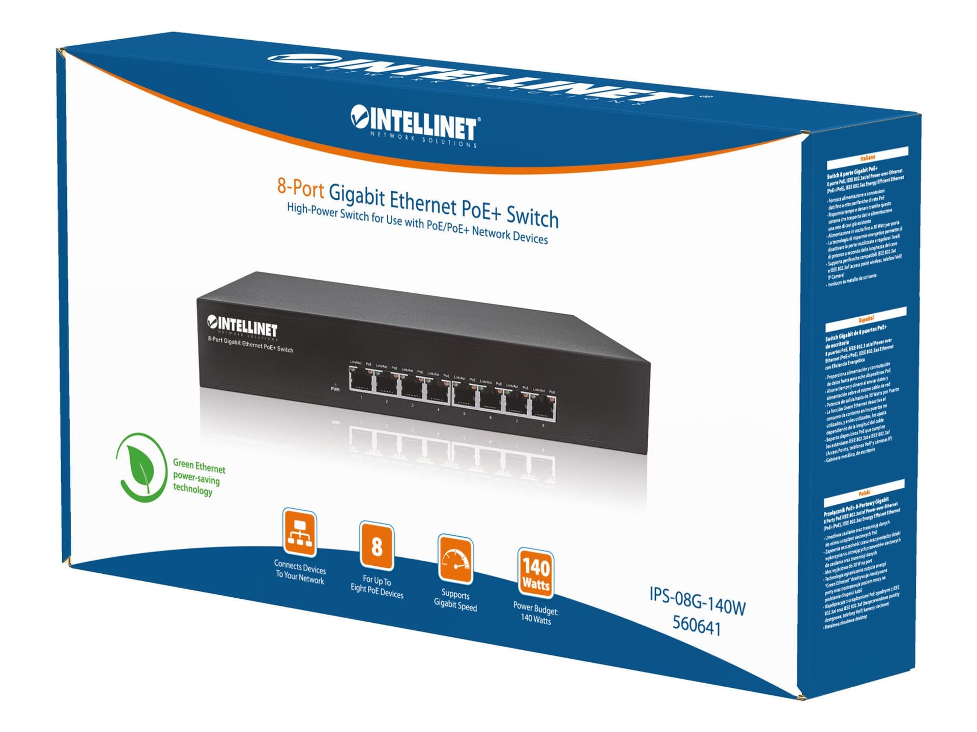 Switch 8 porte Gigabit PoE+ in  Scontolo.net - Potenza, commercioVirtuoso.it