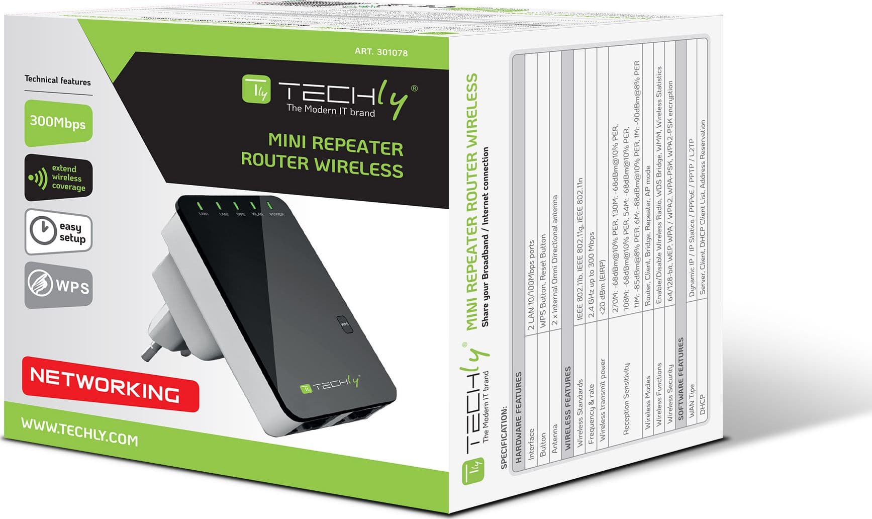 Ripetitore Router Wireless 300N da Muro Repeater2 in  Scontolo.net - Potenza, commercioVirtuoso.it