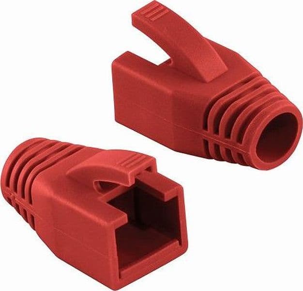 Copriconnettore per Plug RJ45 Cat.6 8mm Rosso in Cavi Ethernet Scontolo.net - Potenza, commercioVirtuoso.it