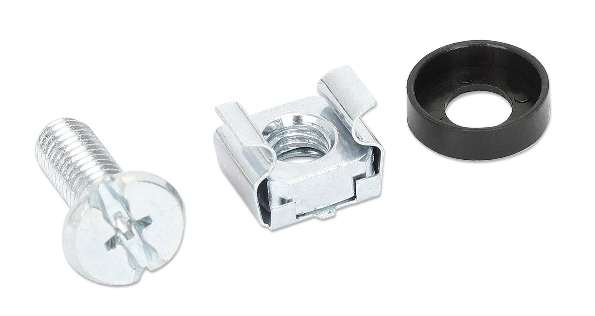 Kit Set 100 Viti, 100 Dadi e 100 Rondelle per Montaggio Rack Silver in Dadi ingabbiati Scontolo.net - Potenza, commercioVirtuoso.it