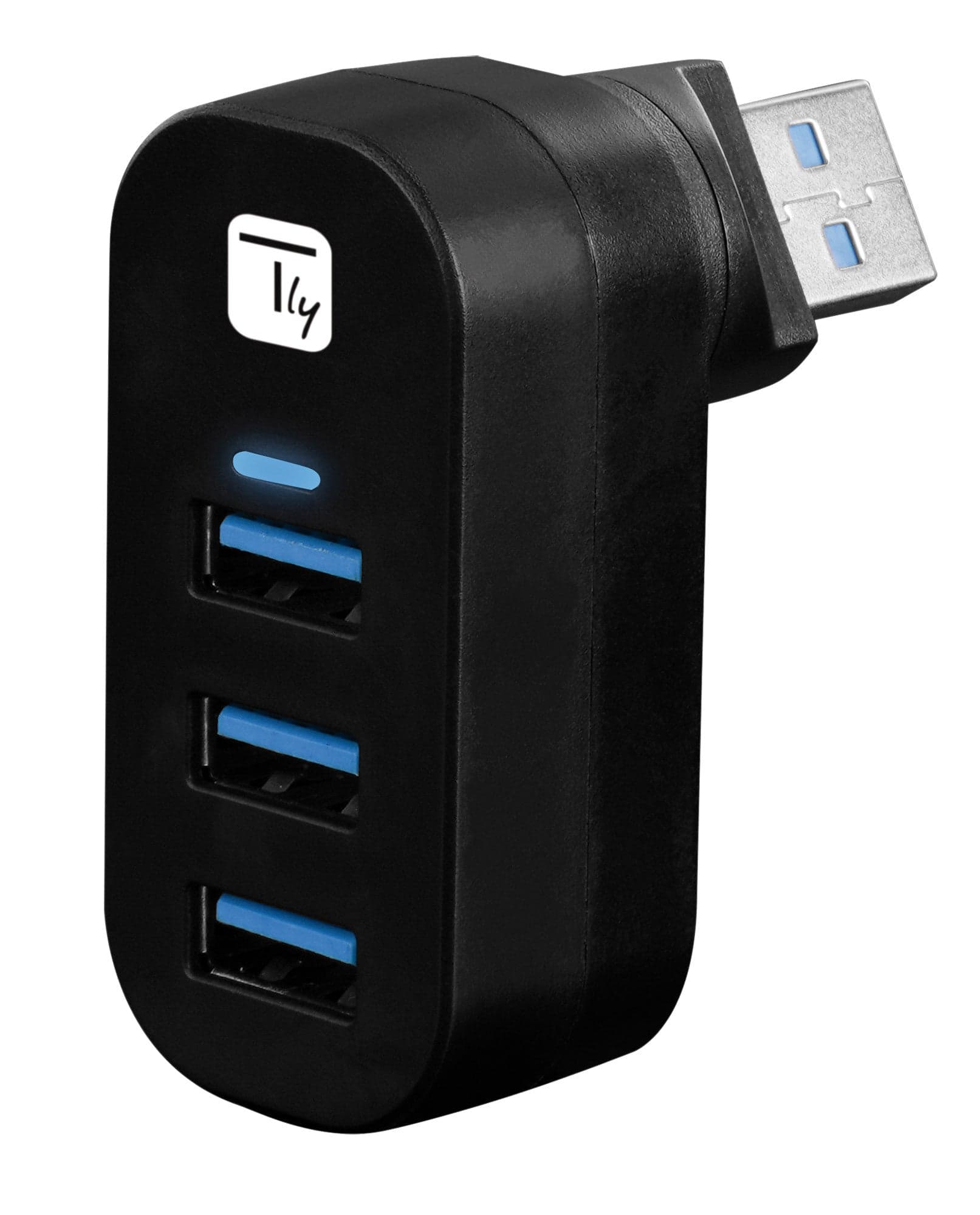 Mini Hub Rotante con 3 Porte USB 3.0 Nero in  Scontolo.net - Potenza, commercioVirtuoso.it