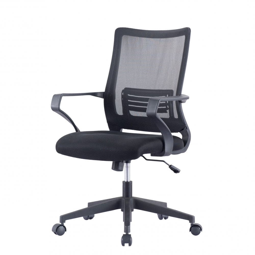 Sedia per Ufficio con Schienale Medio in rete Nero in Sedie da scrivania Scontolo.net - Potenza, commercioVirtuoso.it