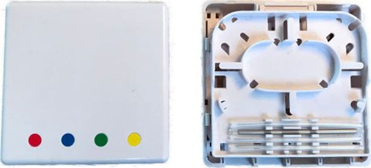 Scatola FTTH Indoor IP20 4 x SC o LC Duplex 80x80 con Passacavo Versione Termoretraibile in Guaine per cavi Scontolo.net - Potenza, commercioVirtuoso.it