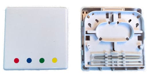 Scatola FTTH Indoor IP20 4 x SC o LC Duplex 80x80 con Passacavo Versione Termoretraibile in Guaine per cavi Scontolo.net - Potenza, commercioVirtuoso.it