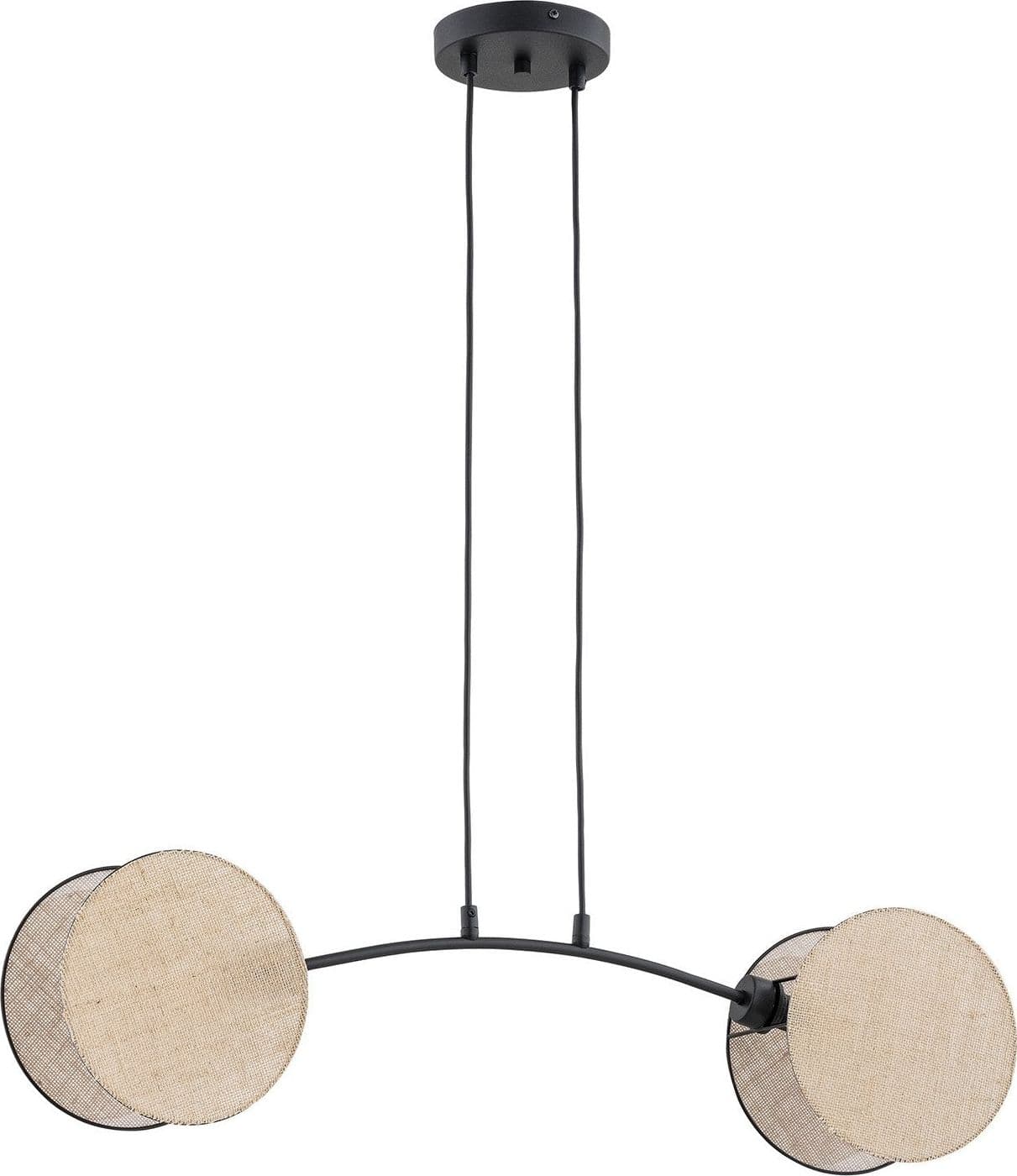 Lampada A Sospensione 2 Luci Moderna Motif In Acciaio Effetto Naturale in Lampade a sospensione LuceArt - Montecorvino Pugliano, commercioVirtuoso.it