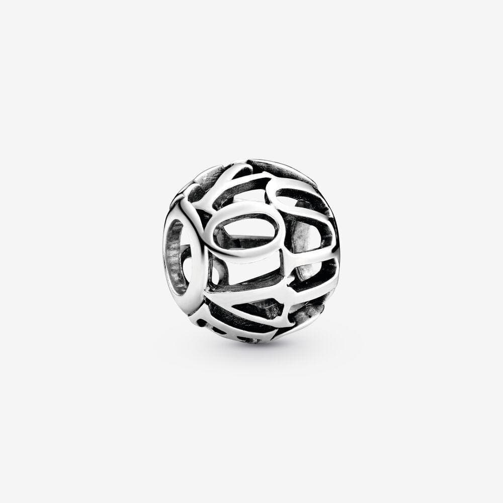 Pandora Charm con lavorazione openwork I Love You