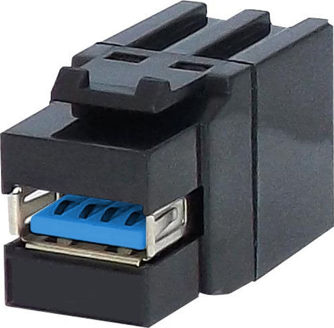 Connettore Keystone USB3.2 tipo A Femmina/Femmina 1,45 cm Nero in Adattatori Scontolo.net - Potenza, commercioVirtuoso.it