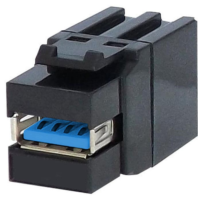 Connettore Keystone USB3.2 tipo A Femmina/Femmina 1,45 cm Nero in Adattatori Scontolo.net - Potenza, commercioVirtuoso.it
