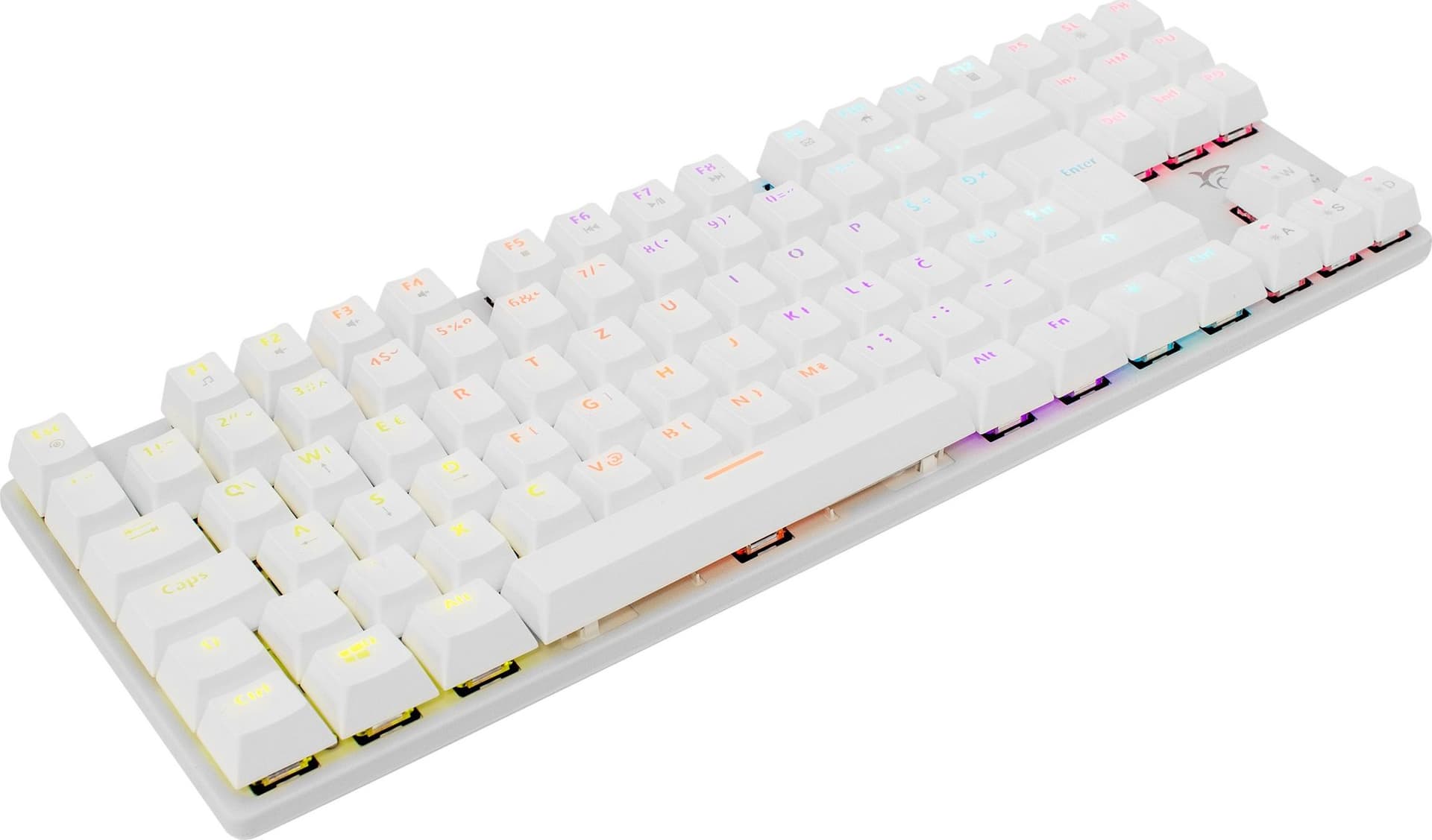 Tastiera Gaming Meccanica USB Anti Ghosting RGB LED 87 Tasti Bianco, Commandos in Tastiere da gioco Scontolo.net - Potenza, commercioVirtuoso.it