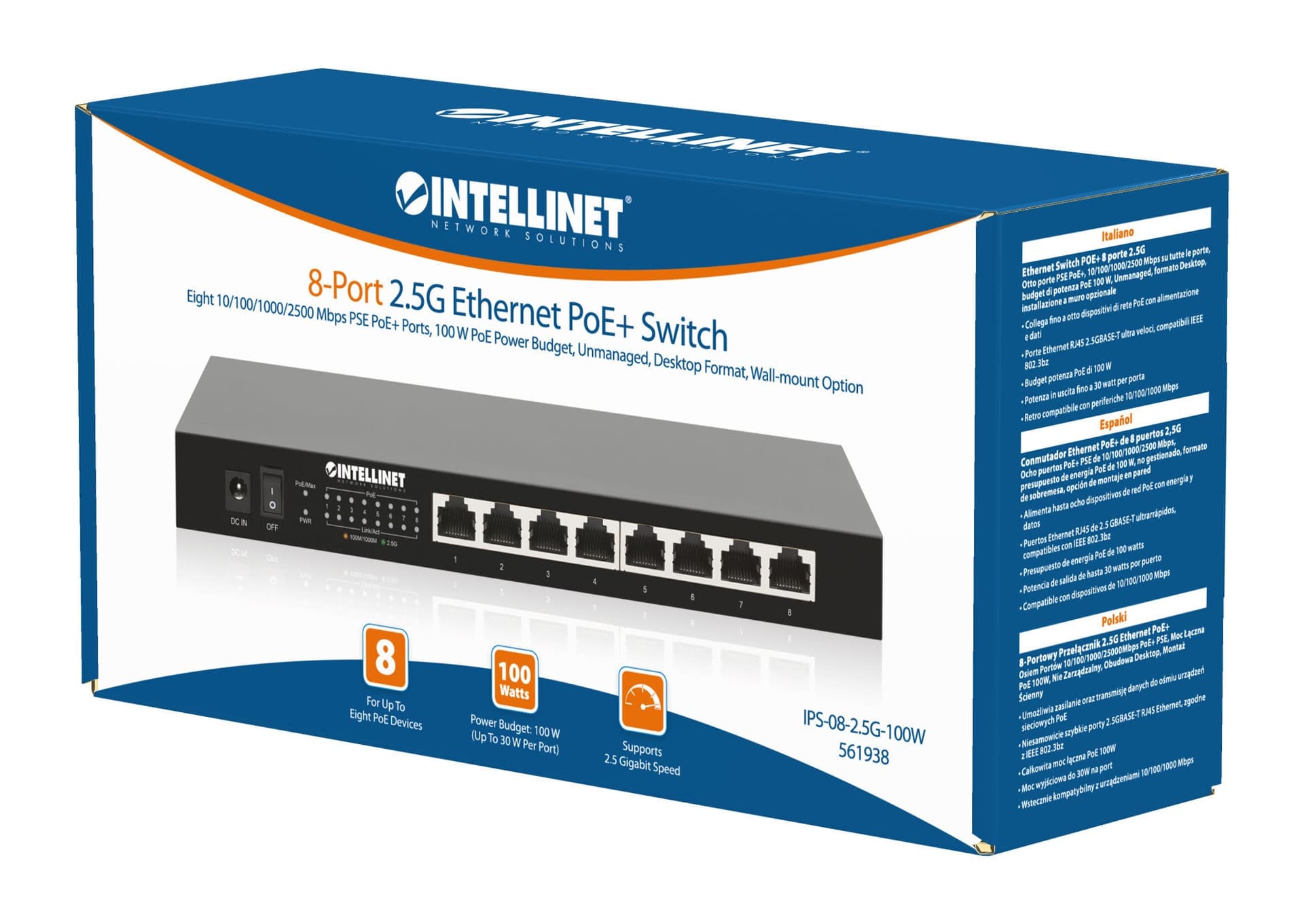 Ethernet Switch POE+ 8 Porte 2.5G in  Scontolo.net - Potenza, commercioVirtuoso.it