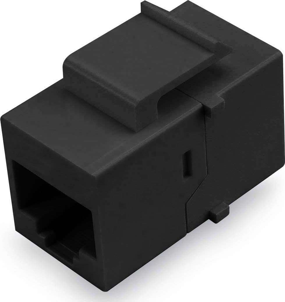 Accoppiatore Keystone RJ45 F/F Cat.5E UTP Nero in Cavi Ethernet Scontolo.net - Potenza, commercioVirtuoso.it