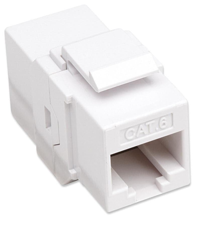 Accoppiatore Keystone RJ45 F/F Cat.6 UTP Bianco in Interruttori da parete Scontolo.net - Potenza, commercioVirtuoso.it