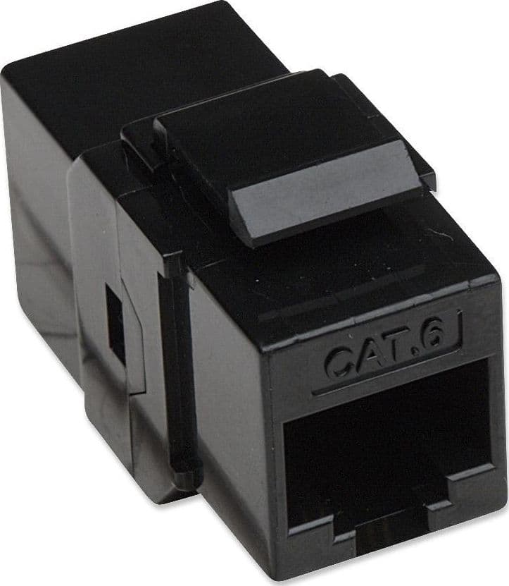 Accoppiatore Keystone RJ45 F/F Cat.6 UTP Nero in Cavi Ethernet Scontolo.net - Potenza, commercioVirtuoso.it