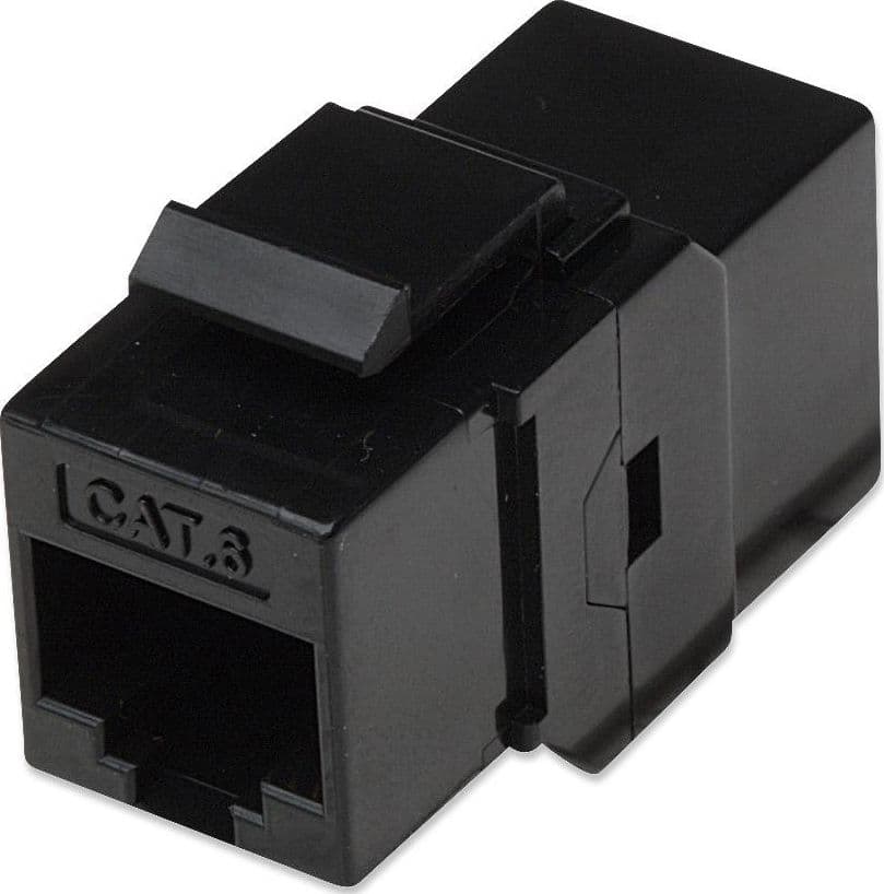 Accoppiatore Keystone RJ45 F/F Cat.6 UTP Nero in Cavi Ethernet Scontolo.net - Potenza, commercioVirtuoso.it