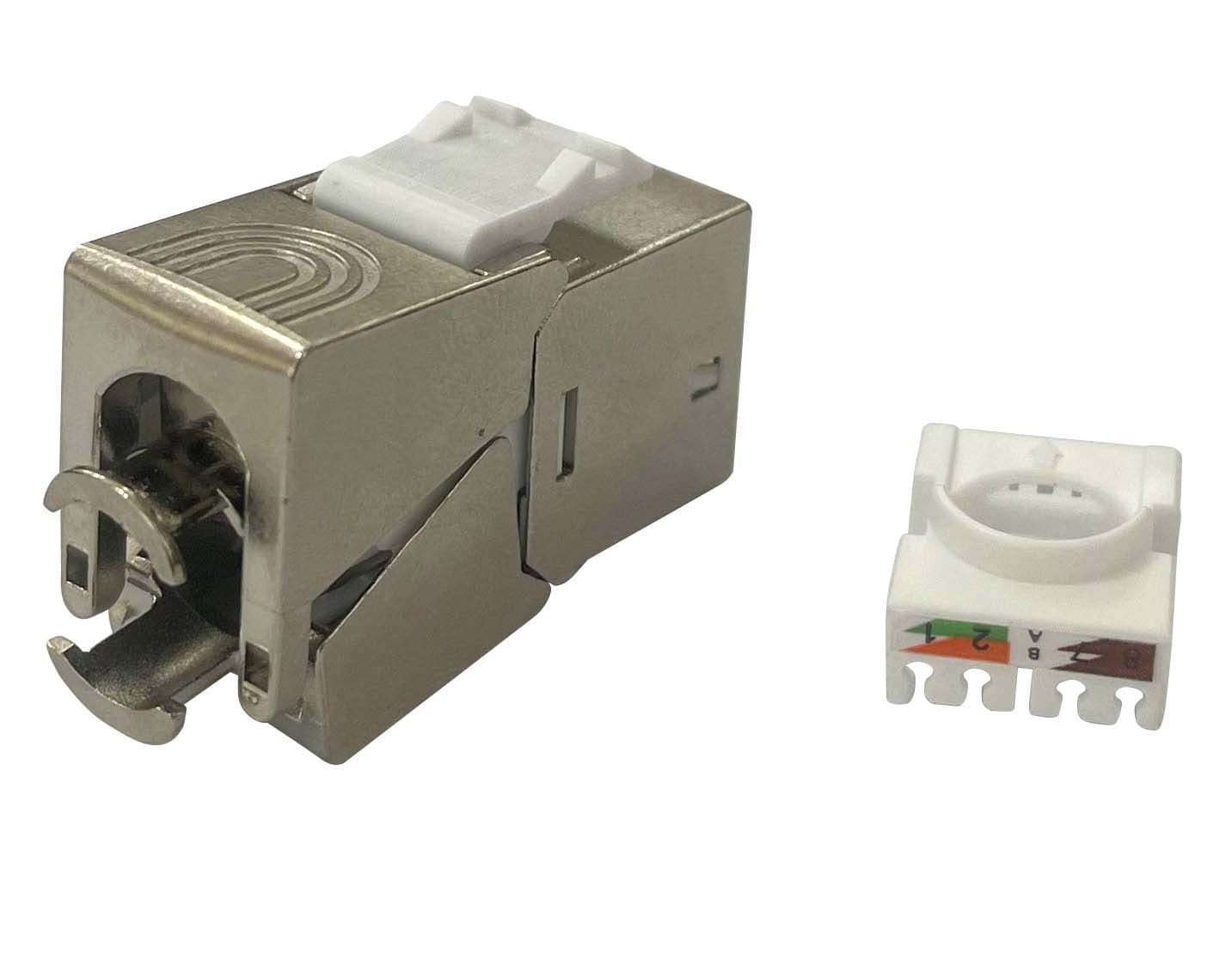 Frutto Keystone RJ45 Cat.6A Slim STP Tool Free 14.06mm in Cavi Ethernet Scontolo.net - Potenza, commercioVirtuoso.it