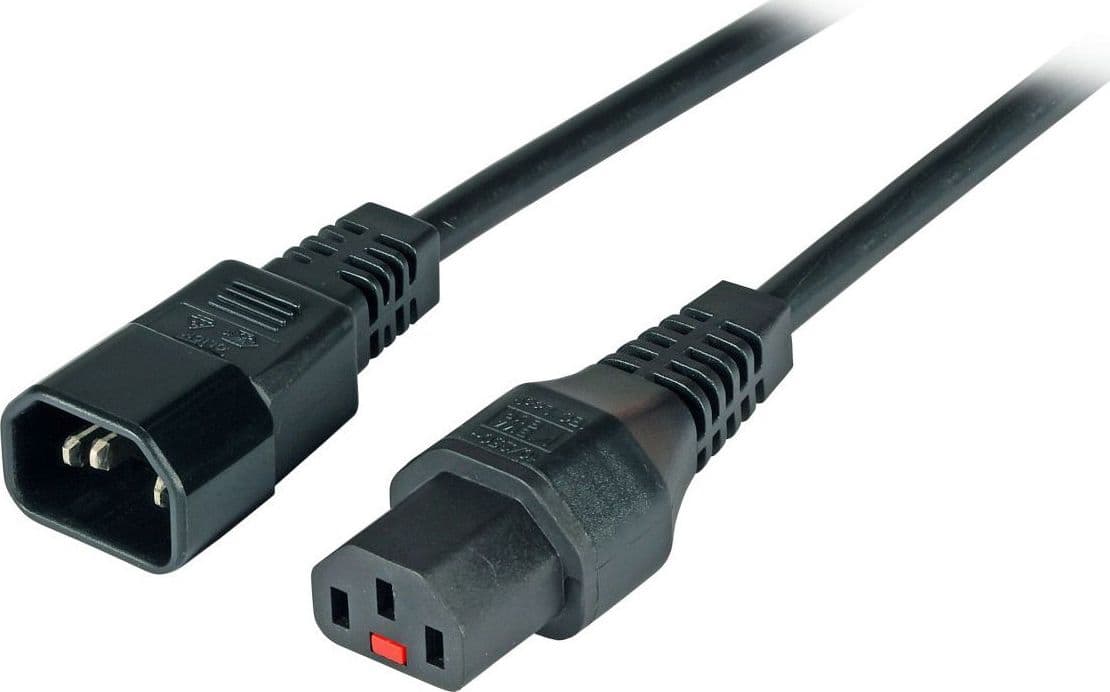 Cavo Prolunga C14 180&deg a C13 180&deg con Blocco IEC 1m in  Scontolo.net - Potenza, commercioVirtuoso.it