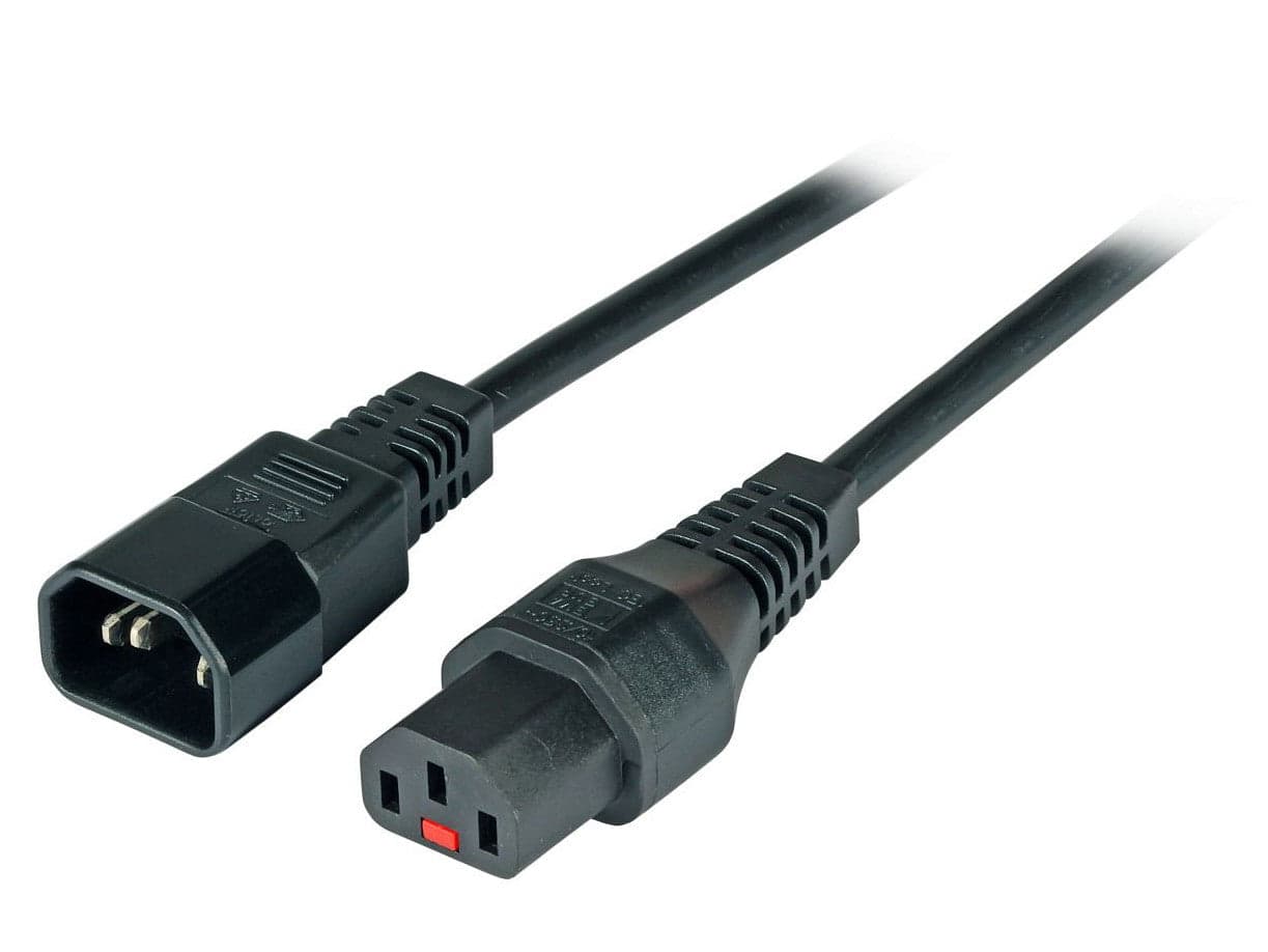 Cavo Prolunga C14 180&deg a C13 180&deg con Blocco IEC 1m in  Scontolo.net - Potenza, commercioVirtuoso.it