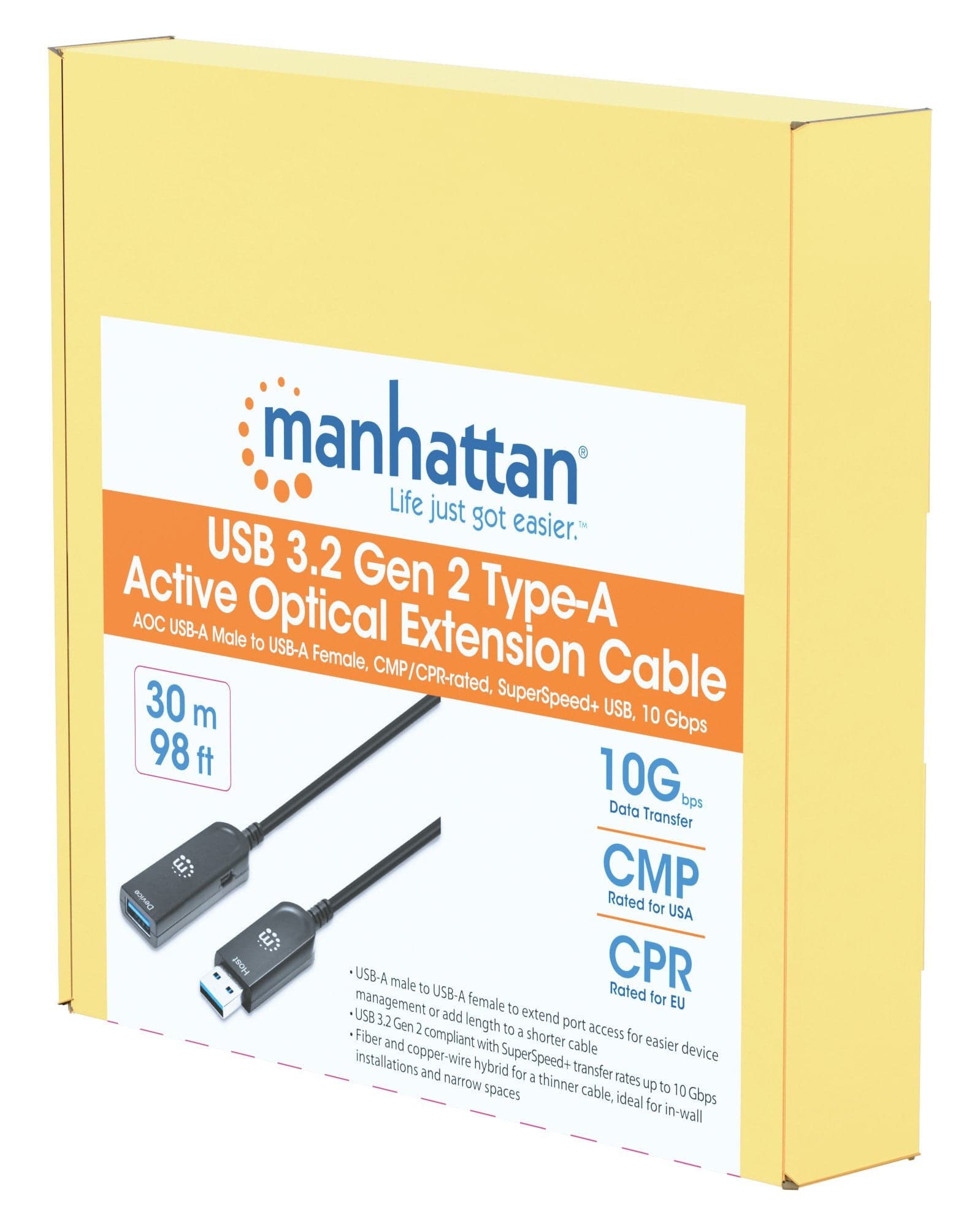Cavo Ottico Attivo USB 3.2 Gen 2 SuperSpeed+ Active Optical Cable USB A M/F 30m in  Scontolo.net - Potenza, commercioVirtuoso.it